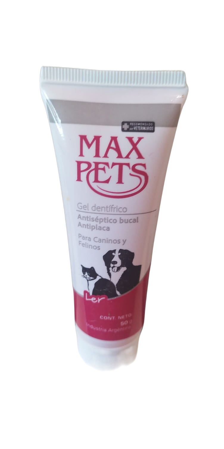 Max Pets. Gel dentífrico